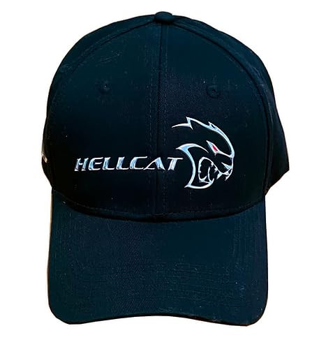 Dodge SRT Hellcat Liquid Metal Logo Hat - Charger/Challenger Cap Black