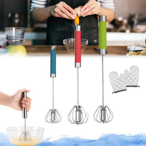 Stainless Steel Semi-Automatic Whisk, Stainless Steel Whisk Egg Beater automatic Kitchen Mixer, Hand Push Rotary Whisk Blender, Kitchen Egg Milk Mixer Stirrer for Blending (3 size) Stainless Steel Semi-Automatic Whisk, Stainless Steel Whisk Egg Beater automatic Kitchen Mixer, Hand Push Rotary Whisk Blender, Kitchen Egg Milk Mixer Stirrer for Blending (3 size)