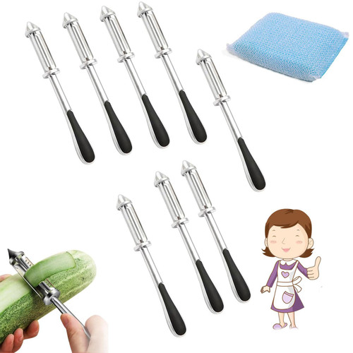 Lifegiverwise 3 And 1 Vegetable And Fruit Peeler, All In One Vegetable Peeler,3 In 1 Vegetable Peeler?3 In 1 Vegetable And Fruit Peeler?Vegetable Peelers For Kitchen (8PCS)