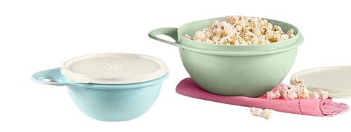Tupperware 6 cups Mini and 2.5 cups Extra Mini Thatsa Bowl Set of 2 Green and Blue