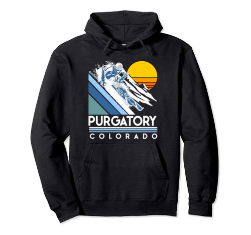 Purgatory Colorado Retro Ski Hoodie