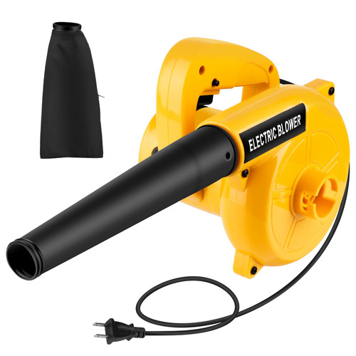 Leaf Blower, Portbale Blower, 600W Turbine Handheld Electric Leaf Blower, 2 in 1 Small Handheld Lightweight Vacuum, for Lawn Care, Yard, Garage, Patio, Blowing Leaves and Snow