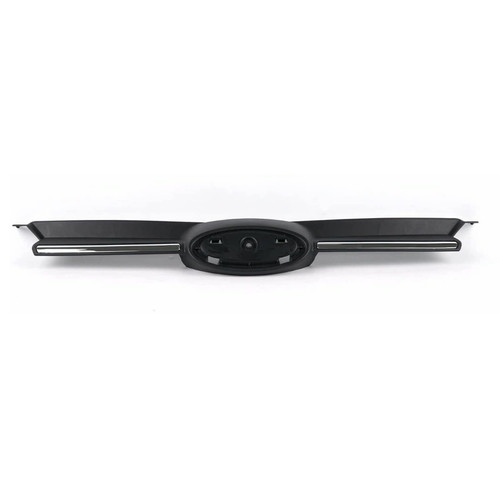 Kspeed Fits For 2012 2013 2014 Ford Focus 2.0L Front Upper Grille, Front Radiator Upper Cover, Center Black Grill and Chrome Trim