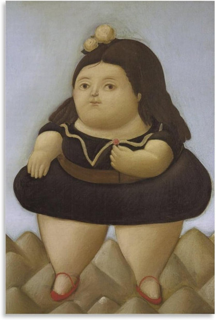 ZZYGGN GMGSW Fernando Botero Posters And Prints?Tour Of The Volcano?Canvas Wall Art Fernando Botero Painting For Living Room Decor Picture 30x40cm No Frame