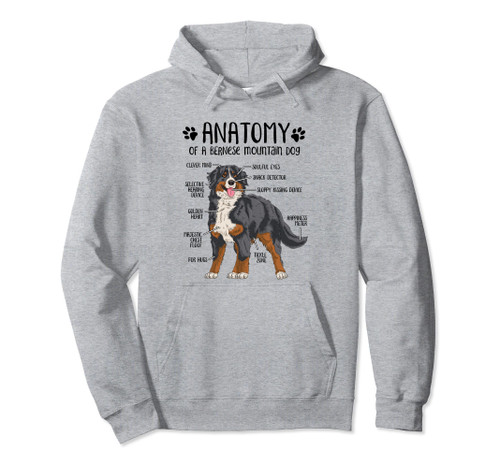 Funny Anatomy Bernese Mountain Dog Berner Lover Pullover Hoodie