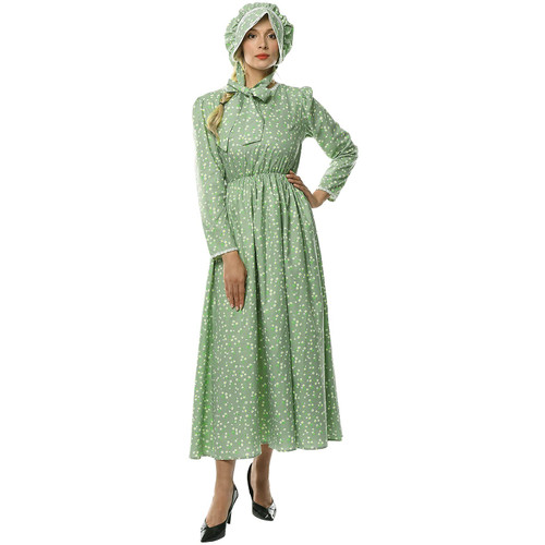 NSPSTT 1800s Dress for Women Prairie Dress Colonial Women Pioneer Costumes for Women Amish Dress