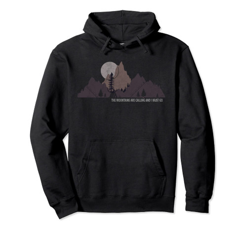 The Mountains Are Calling And I Must Go To Colorado Camping Pullover Hoodie
