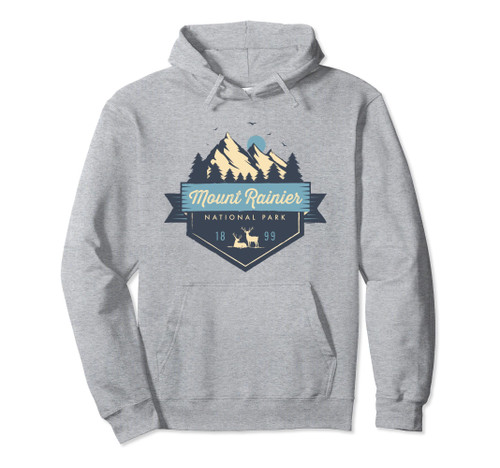 Mount Rainier National Park Cool Vintage Mountain Pullover Hoodie Mount Rainier National Park Cool Vintage Mountain Pullover Hoodie
