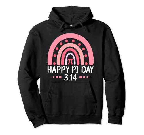 Happy Pi Day Mathematics Math Teacher Rainbow Funny Pullover Hoodie