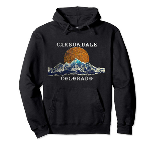 Carbondale Colorado Mountain Sunset Scenery Pullover Hoodie