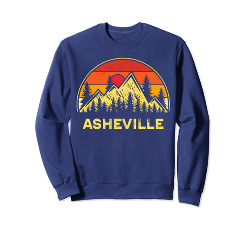 Retro Asheville North Carolina NC Mountains Hiking Souvenir Sweatshirt Retro Asheville North Carolina NC Mountains Hiking Souvenir Sweatshirt