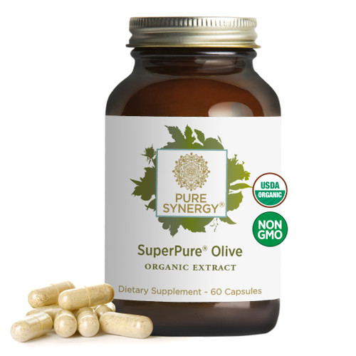 PURE SYNERGY SuperPure Olive Extract | Olive Leaf Extract Capsules | Organic Olive Leaf Supplement with Olive Oil Polyphenols | for Heart, Brain, and Immune Health (60 Capsules) PURE SYNERGY SuperPure Olive Extract | Olive Leaf Extract Capsules | Organic Olive Leaf Supplement with Olive Oil Polyphenols | for Heart, Brain, and Immune Health (60 Capsules)