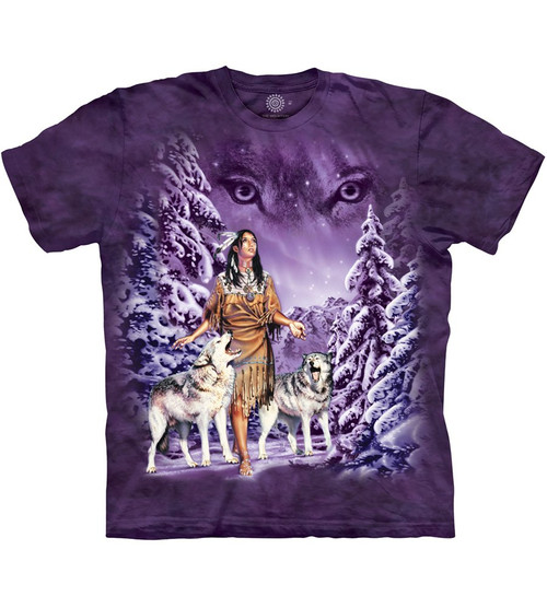 The Mountain Eyes Adult T-Shirt, Purple, 4XL