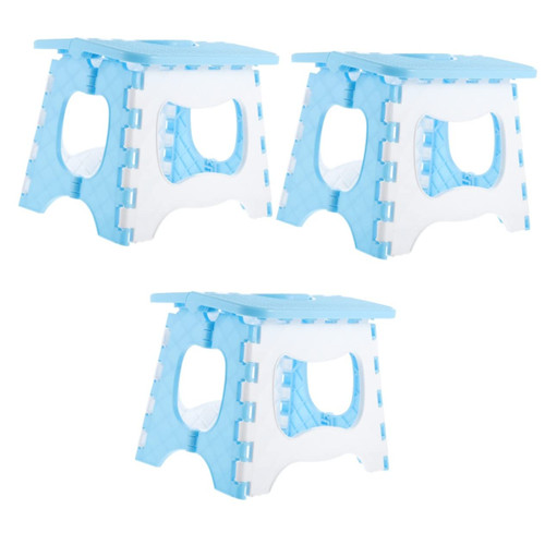BESPORTBLE 3pcs Folding Chairs Collapsible Stepping Stool Kitchen Stepping Stools Fold up Step Bathroom Folding Stool Small Foldable Stool Garden Step Stool Fishing Child Plastic Household