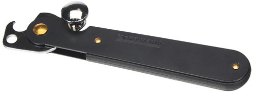 Fackelmann 5.9" Chrome Plate Original Can Opener, Black/Silver