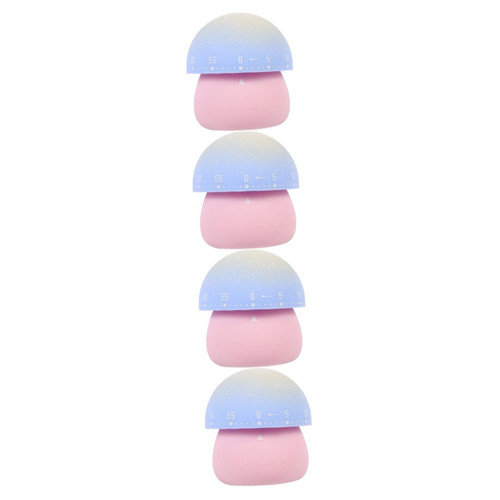 Cabilock 4pcs Kitchen Timer Wind up Clock Mushroom Alarm Counters Mushroom Cooking Timer Kitchen Countdown Timer Alarm Timer Teacher Timer Mechanical Timer Cute Manual Dream Abs Student