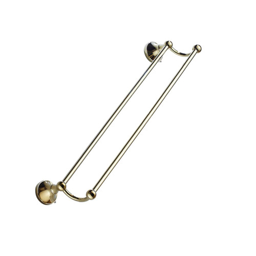 Ciieeo 1pc Double Bar Towel Rack Towel Hanging Rack Kitchen Towel Bar Cabinet Towel Rack Towel Storage Hanger Towel Hanging Bar Cupboard Shelf Towel Holder Storage -Mounted Brass