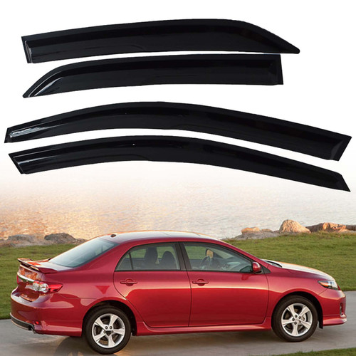 SEBLAFF 4PCS Side Window Visors Rain Guard Deflectors Replacement for 2009-2013 Corolla
