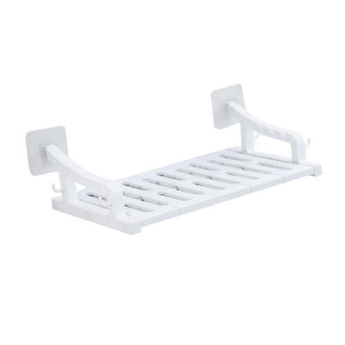 Zerodeko Storage Holder Storage Shelf Kitchen Storage Rack Storage Organizer Bathroom Storage Rack White Basin Wall Hanging
