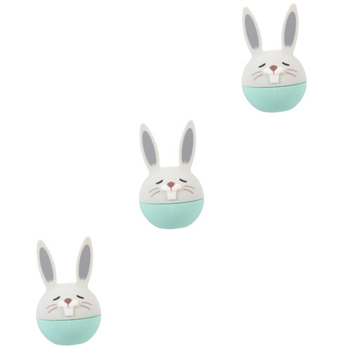 Zerodeko 3pcs Kitchen Timer Work Timer Cooking Reminder Egg Kitchen Reminder Egg Boiler Timer Kitchen Baking Timer Cooking Timer Classroom Stopwatch Kid Clock Student Boiled Eggs Bunny Abs