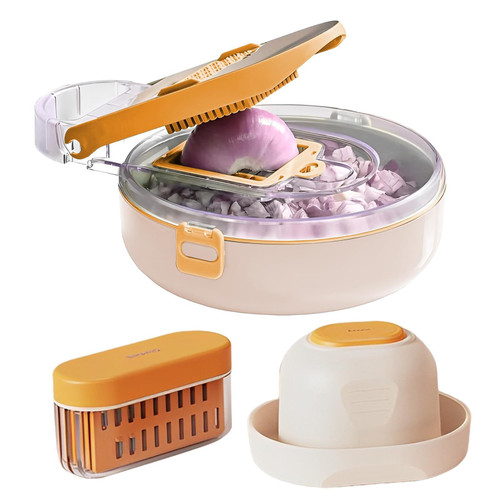 Vegetable Cutter | Onion Food Slicer Chopper - Reusable Vegetable Food Spiralizer and Veggie Slicer for Cucumber, Carrot, Potatoes, Veggie Azsul