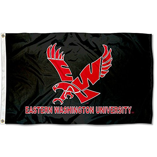 College Flags and Banners Co. Eastern Washington University Black Flag Large 3x5 College Flags and Banners Co. Eastern Washington University Black Flag Large 3x5