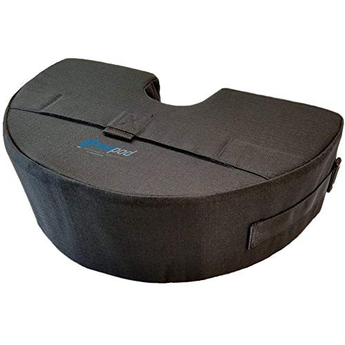 Gravipod Half-Round Umbrella Base Weight Bag - Up to 50 Lbs. Designed for Half Round Patio Umbrellas. Wind Protection. Made with Heavy Duty Ballistic Ripstop Polyester.