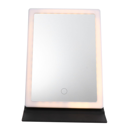 MERRYHAPY Led Vanity Mirror Makeup Mirror Women Vintage Dresser Mirror Rechargeable Mirror Aluminum Mirror Compact Mirror Led Tabletop Mirror Vintage Mirror Desk Mirror Abs Fold Travel
