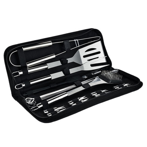 Sosoport 1 Barbecue Tool BBQ Grill Brush BBQ Food Tong BBQ Utensils Barbecue Grill Tools Barbeque Oil Brush BBQ Cooking Kit BBQ Brush Grill Utensils Stainless Steel Outdoor 5 Piece Set