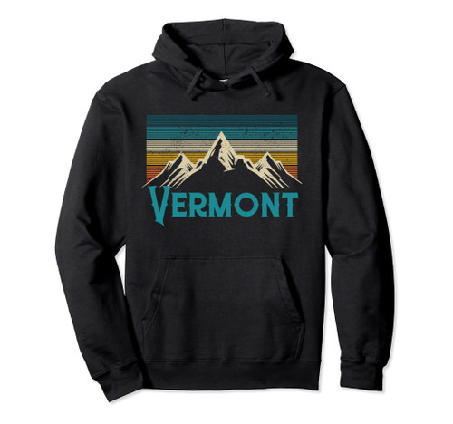 Vermont Vintage Mountains Retro Hiking Souvenir Gift Pullover Hoodie Vermont Vintage Mountains Retro Hiking Souvenir Gift Pullover Hoodie