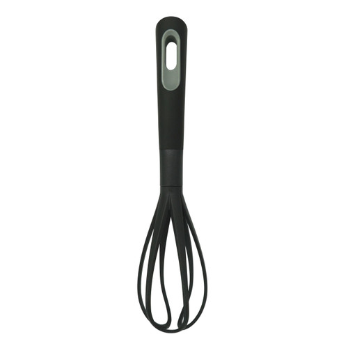 Fackelmann PRO Egg Whisk, Multi Functional Food Whisk, PBT Function Head, Soft Touch Handle, 30x6.5x6.5cm, Black & Grey