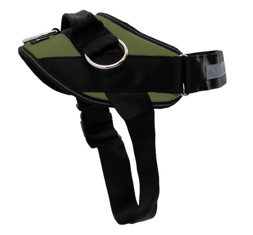 ShawnCo Essential Dog Harness, No-Pull Pet Vest with 3 Leash Clips, No Choke, Reflective, Adjustable and Padded, for Easy Walking and Training for Small, Medium and Large Dogs (Olive Green, L) ShawnCo Essential Dog Harness, No-Pull Pet Vest with 3 Leash Clips, No Choke, Reflective, Adjustable and Padded, for Easy Walking and Training for Small, Medium and Large Dogs (Olive Green, L)