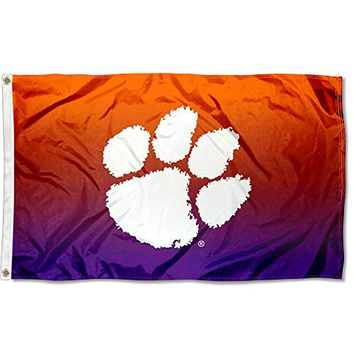 College Flags and Banners Co. Clemson Tigers Two Tone Gradient Flag
