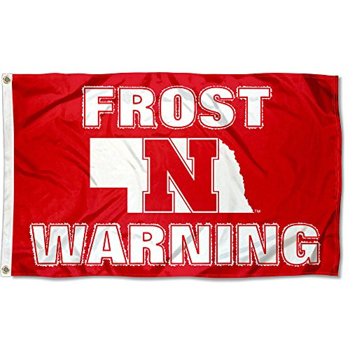 College Flags and Banners Co. Nebraska Cornhuskers Frost Warning Flag