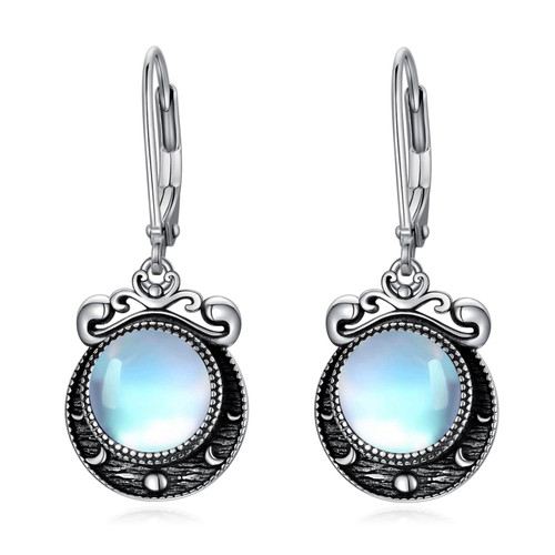 VONALA Moon Phase Earrings Sterling Silver Crescent Moon Phase Dangle Drop Earrings for Women Moonstone Leverback Earrings Moonstone Jewelry Gift for Women Teens Girls Mom Wife VONALA Moon Phase Earrings Sterling Silver Crescent Moon Phase Dangle Drop Earrings for Women Moonstone Leverback Earrings Moonstone Jewelry Gift for Women Teens Girls Mom Wife