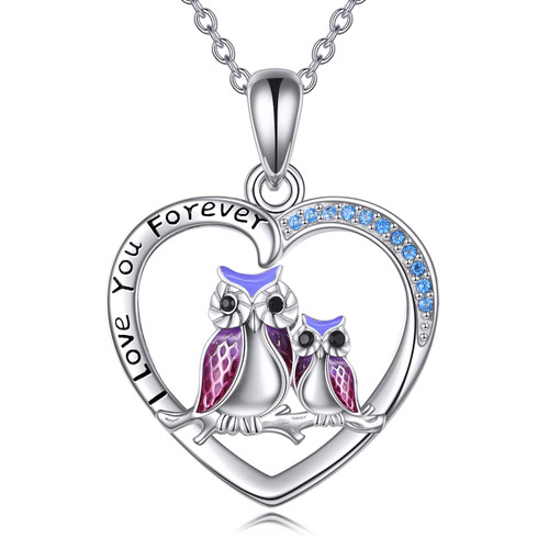 YFN Owl Gifts for Women Sterling Silver Owl Necklace Mother Daughter Owl Lover Bird Pendant Necklace Mother's Day Gifts for Women Grandmother Daughter Mom YFN Owl Gifts for Women Sterling Silver Owl Necklace Mother Daughter Owl Lover Bird Pendant Necklace Mother's Day Gifts for Women Grandmother Daughter Mom
