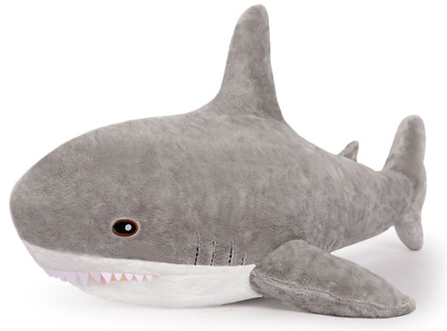 MorisMos Shark Pillow Giant Stuffed Shark, Baby Shark Plush Toy Shark Toys, Big Shark Stuffed Animal, Gray, 40in MorisMos Shark Pillow Giant Stuffed Shark, Baby Shark Plush Toy Shark Toys, Big Shark Stuffed Animal, Gray, 40in