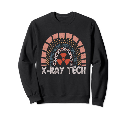 Vintage Rainbow Xray Tech Radiology Xray Technologist Sweatshirt