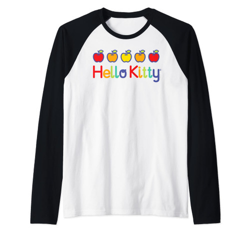 Hello Kitty Rainbow Apples Raglan Baseball Tee
