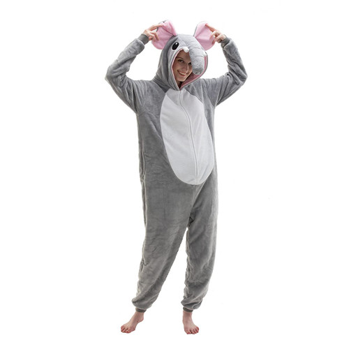 COSUSKET Snug Fit Unisex Adult Onesie Pajamas, Flannel Cosplay Animal One Piece Halloween Costume Sleepwear Homewear
