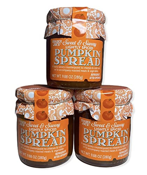 Trader Joe's Sweet & Savory Lightly Spiced Pumpkin Spread (Pack of 3) Trader Joe's Sweet & Savory Lightly Spiced Pumpkin Spread (Pack of 3)