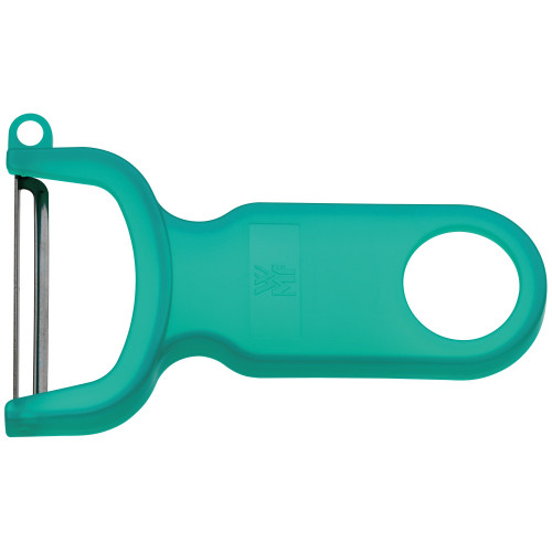 WMF Gourmet Peeler Swivel Blade 11 cm, Vegetable Peeler Single Edged Suspension Peeler Plastic Dishwasher Safe Potato Peeler Green