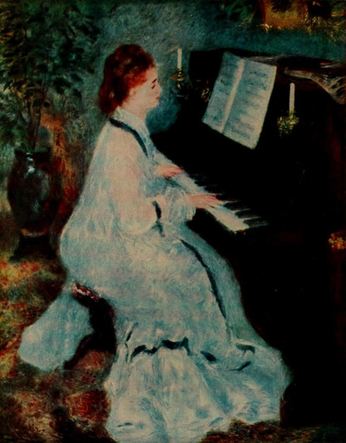 Renoir 1958 Woman at the piano 1875 Poster Print by Pierre-Auguste Renoir (18 x 24)