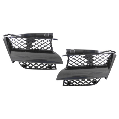 Titanium Plus Autoparts, 2003-2004 Compatible With MITSUBISHI Outlander Front,Left,Right Grille Grill Pair BLACK