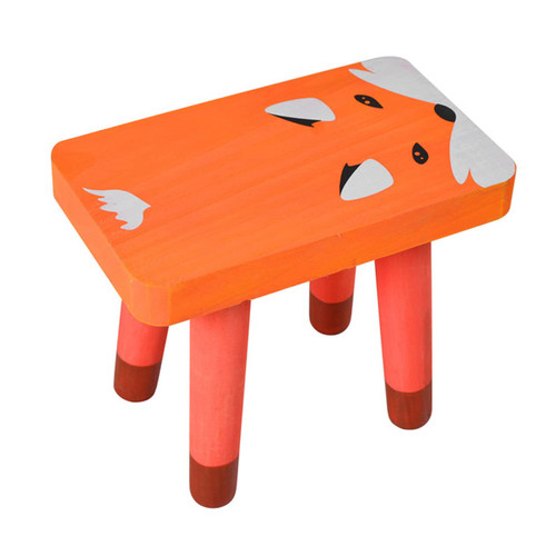 MAGICLULU 1pc Cartoon Animal Stool Child Step Stool Low Wood Chair Kids Footstool Non Slip Step Stool Kitchen Mini Stools Step Stool for Kids Wood Stool Wooden Solid Wood Furniture