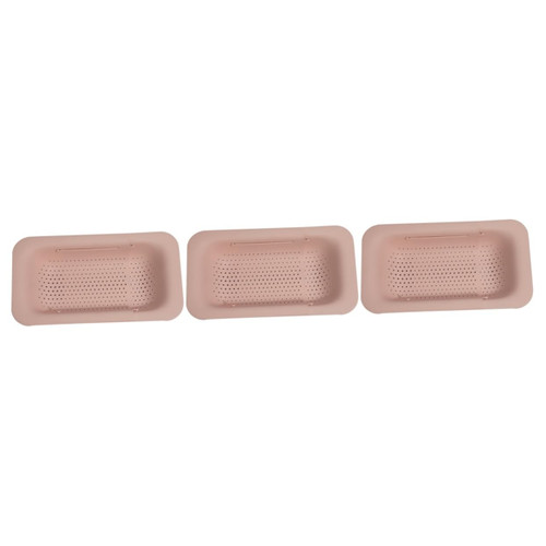 3 Pcs Draining Basket Sink Washing Basket Washing Drainer Sink Drain Basket Retractable Sink Basket Vegetable Colander Laundry Basket Pool