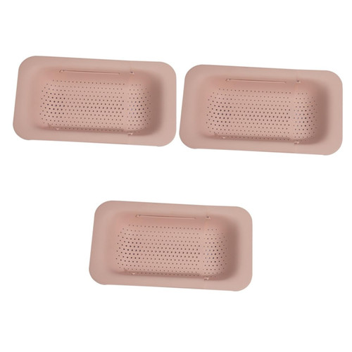 3 Pcs Draining Basket Vegetable Colander Washing Drainer Sink Washing Basket Sink Drain Basket Dish Basin Sink Basket