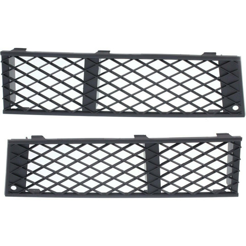 QIXINNET 2pcs Bumper Grille Lh Side Textured Black Plastic Grill 13457331