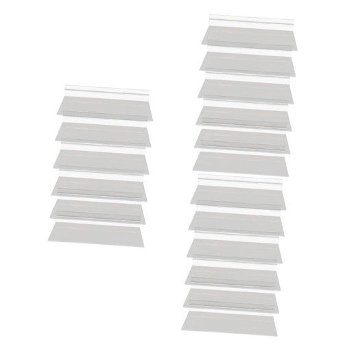 Zerodeko 18 pcs Slot Display Rack Floating Shoe Shelf Shoe Display Shelves Clear Floating Shelves Shoe Shelves Hanging Shelf Sneaker Rack Retail Shelves Swing Shoes Wall Hanging Plastic