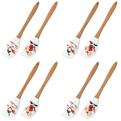 Amosfun 8 Pcs Silicone Cake Scraper Baking Spatula Icing Smoother Spatula Turner Spatula Holiday Spatula Mixing Scraper Rubber Butter Spreader Wooden Handle Cream Amosfun 8 Pcs Silicone Cake Scraper Baking Spatula Icing Smoother Spatula Turner Spatula Holiday Spatula Mixing Scraper Rubber Butter Spreader Wooden Handle Cream